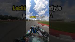 How to brake into a hairpin