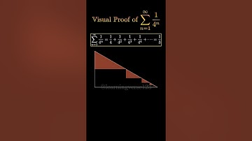Visual proof of the series 1/4^n #math #calculus #manim