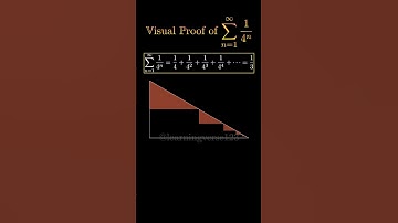 Visual proof of the series 1/4^n #math #calculus #manim