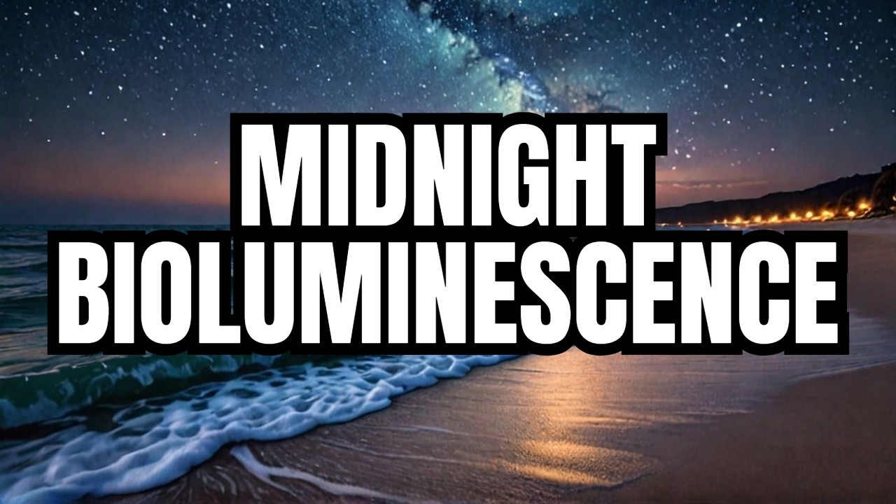 Midnight Bioluminescence 🌊 Glowing Ocean ASMR for Deep Sleep