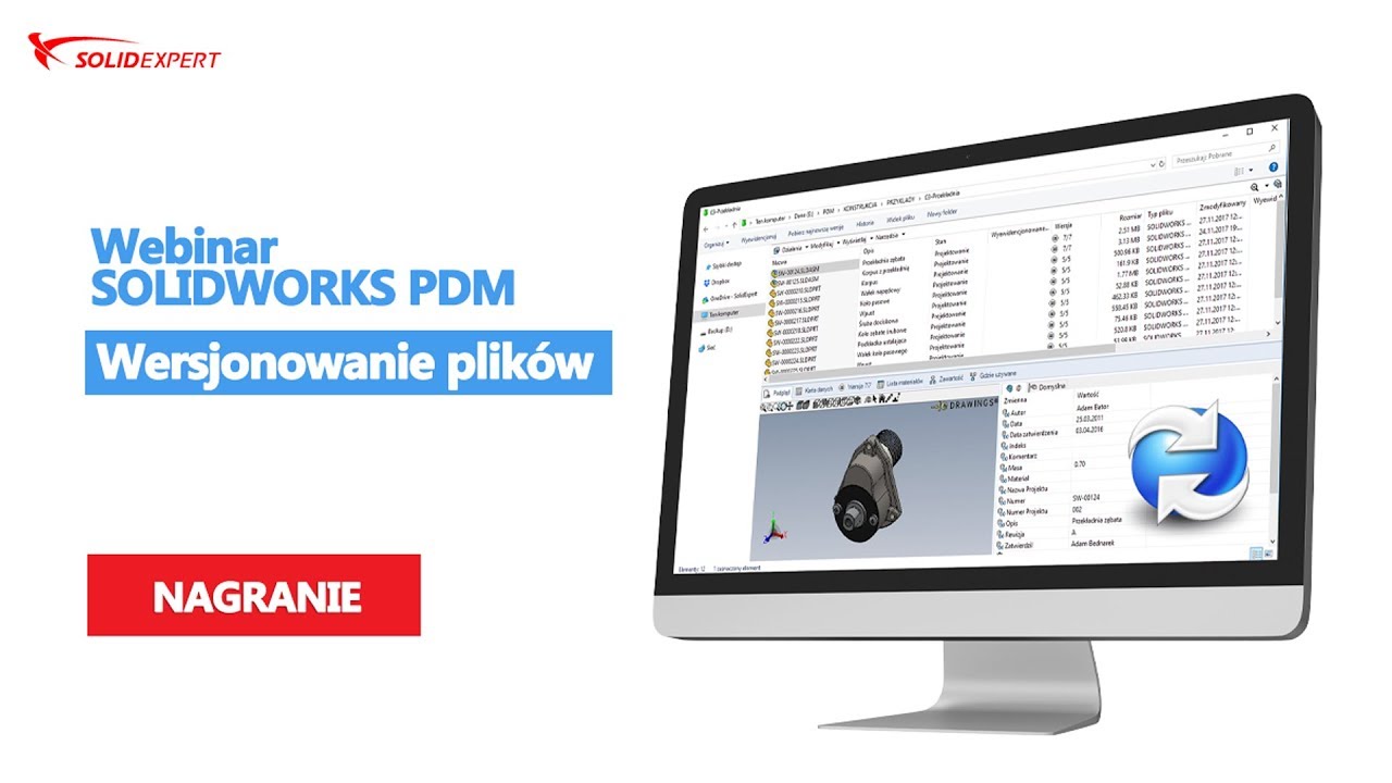 Webinar SOLIDWORKS PDM - Wersjonowanie plików - YouTube