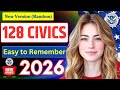 128 Civics Questions and Full Answers for US Citizenship Interview 2026 #n400