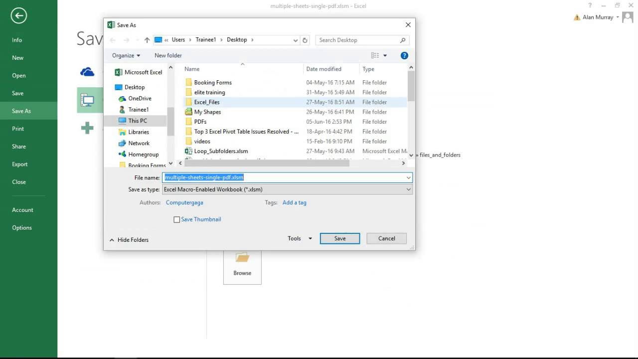 แปลงไฟล์ excel เป็น pdf ฟรี 2022 New Save the Selected Range as PDF in Excel