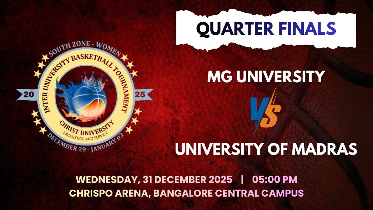 MG University vs University of Madras | South Zone Inter-University Women's Basketball Tournament 25