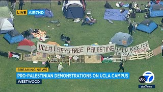 Pro-Palestinian protesters say they’re “committed to this fight” during UCLA demonstration