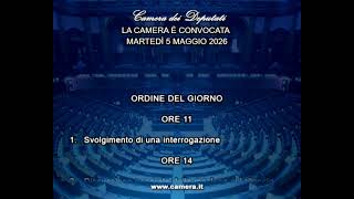 Rome - Chamber - 19th Legislature - 653rd session -1- (05.05.26)