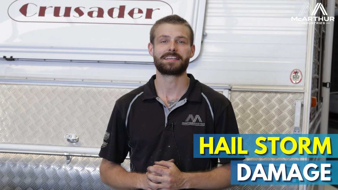 Hail Storm Damage on Caravans - Check & Repair