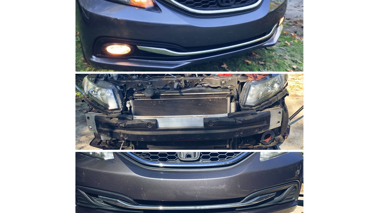 FOG LIGHT INSTALLATION | 2014 HONDA CIVIC LX - YouTube