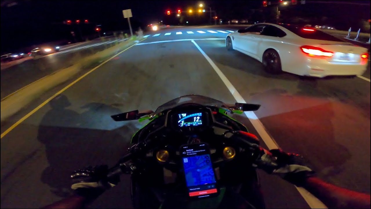 Tuned ZX4RR FIRST NIGHT RIDE! - YouTube