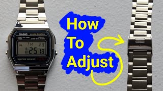 Casio Digital Watch (A158WA-1CR) – How To Adjust The Band