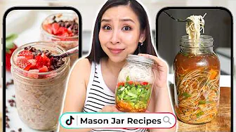 I Tried Healthy Mason Jar Recipes 🫙 *quick & easy*