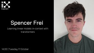 Learning linear models in-context with transformers with Spencer Frei