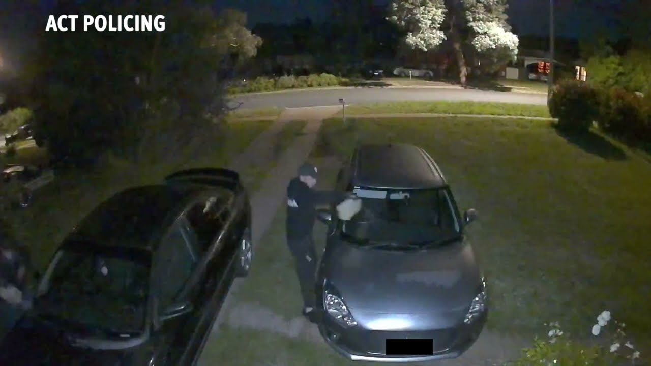 Police release CCTV footage of vehicle fire