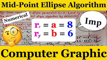 Midpoint Ellipse Numerical ||Computer Graphics #csit #bca #bit #nepali