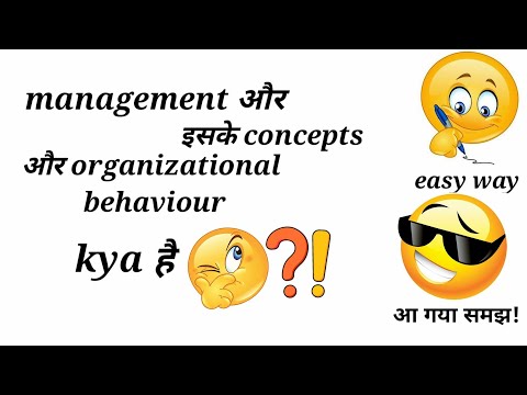 Meaning of management concept and organizational behaviour mcom privious year subject by jmisskaur