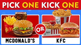 Pick One Kick One Junk Food Edition 🍔 🍟 🍧