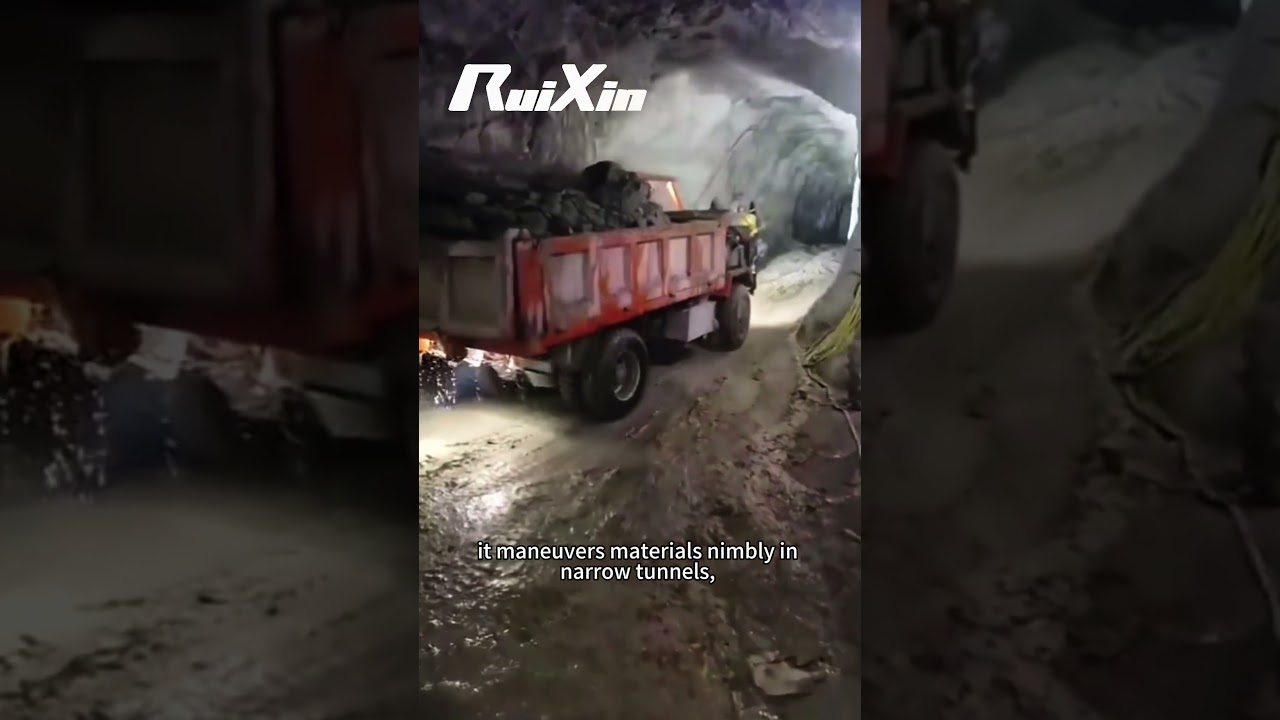 Underground Mining Transport: This Dump Truck Navigates Narrow Tunnels Like a Pro!