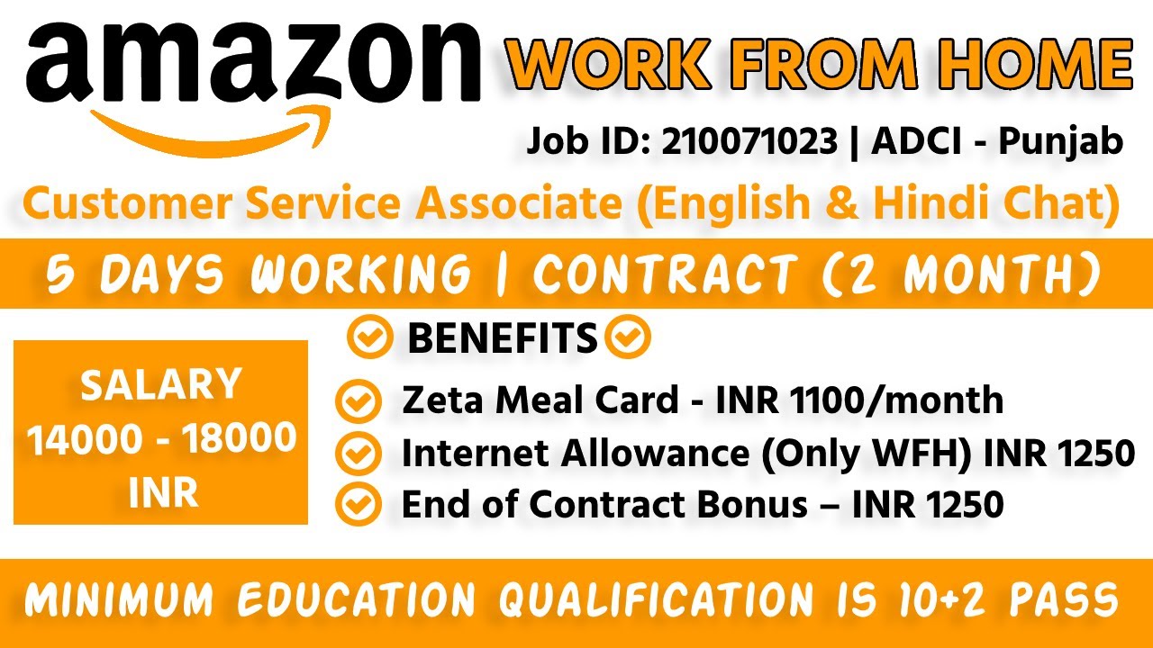 Work From Home Jobs | Amazon Recruitment 2021 | Amazon Job Vacancy 2021 | Private Jobs