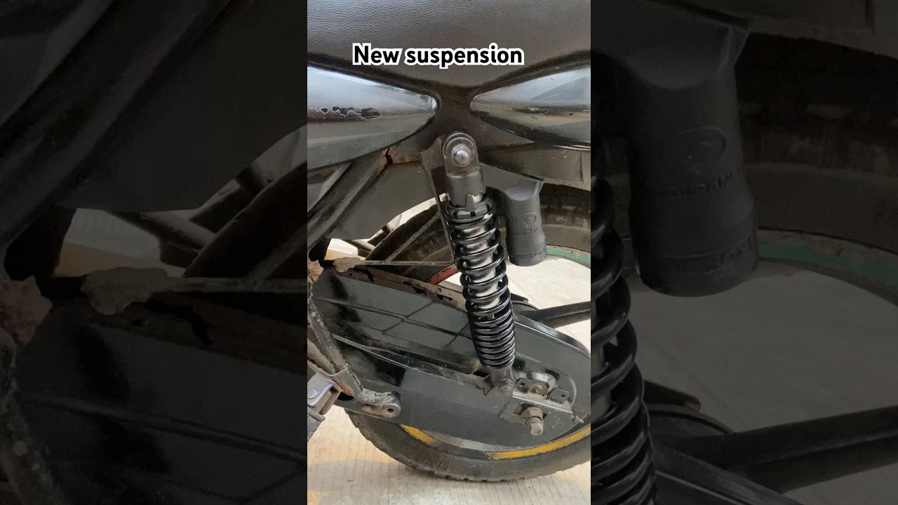 New suspension installed in discover 150cc 