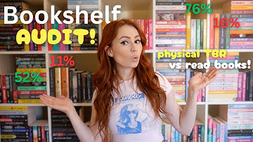 Bookshelf Audit (my physical TBR vs read books!)📚