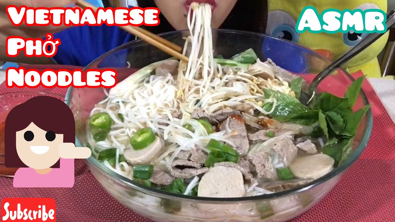 ASMR Vietnamese Phở Noodles Eating Sounds