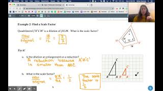 Geometry.  Lesson 7-1: Dilations
