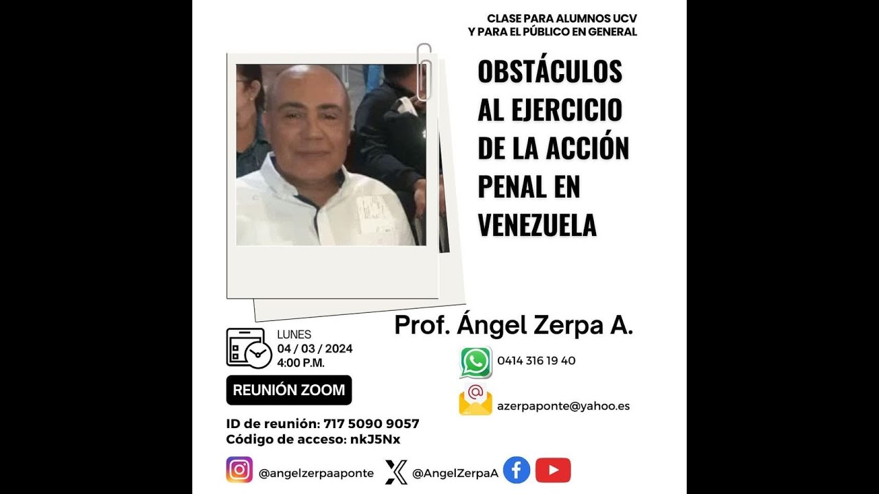 Angel Zerpa A. La acción promovida ilegalmente como causal excepcionante en el proceso penal vzlano.