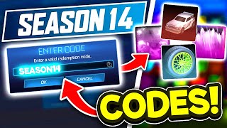 SEASON 14 Redeem Codes! In Rocket League