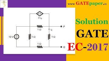 GATE 2017 Find the equivalence resistance across P and Q terminals