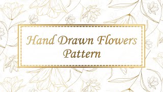How to create a seamless pattern by using floral vector designs || Adobe Illustrator CC