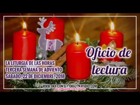 OFICIO DE LECTURA – SABADO 22 DE DICIEMBRE, 2018 3ª SEMANA DE ADVIENTO agradecimiento frases