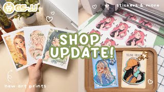 🥝 Small Business Shop Update! Unboxing Custom GS-JJ Keychains   Stickers / Behind the Scenes Prep! 📦