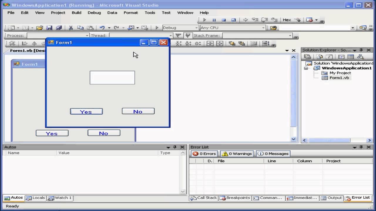 Visual basic video tutorial volume 1 lesson 03 common controls
