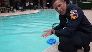 County Fire Gives Pool Alarms to Protect Families