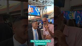 Flip Flop Conference with Wendrick Cecilia Minister of Tourism 🇦🇼 #flipflopfestival #arubafestival