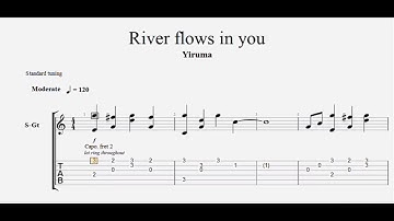River Flows in You - Fingerstyle Guitar + TAB