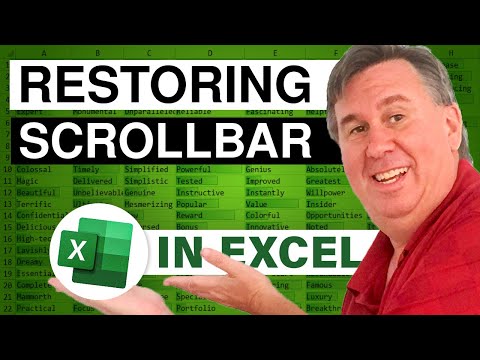 Excel - Restoring Scrollbar - Episode 565