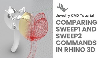 Comparing Sweep1 vs. Sweep2 in Rhino 3D: A Flower Design 3D Modeling Tutorial #460