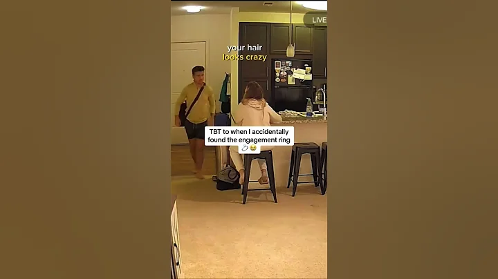 Girl accidentally found the engagement ring 💍😂 #engagement #engagementring #viral #shorts #fyp