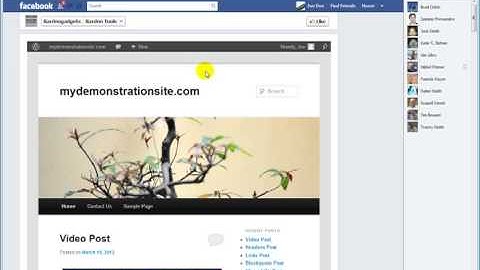WordPress To Facebook Fan Page