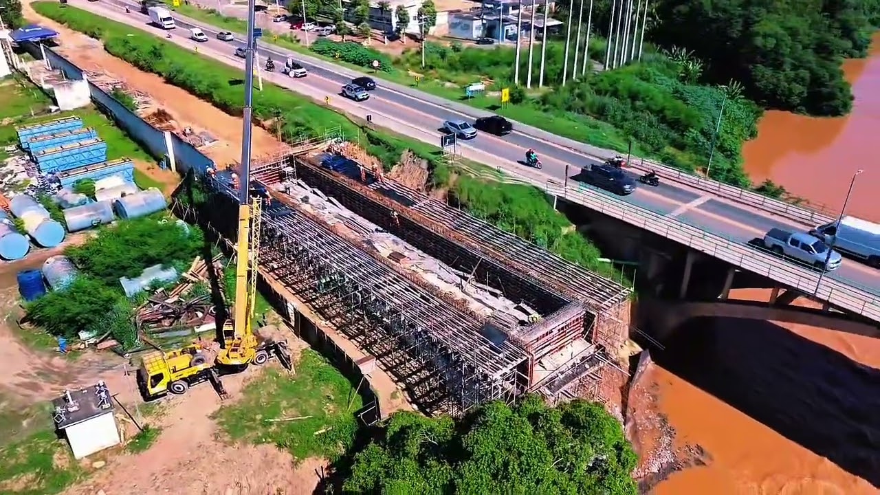 Como está a Contrucao da ponte do São Raimundo 03/03/2026 em Governador Valadares Mg BR-116 