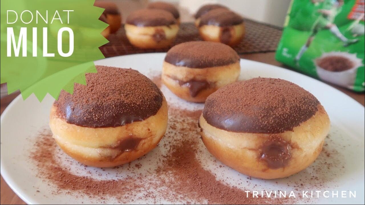 RESEP DONAT MILO, LEMBUT DAN EMPUK | MILO DONUTS RECIPE