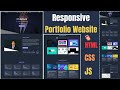 Personal Portfolio Website Using HTML, CSS & JavaScript || learn code with tech