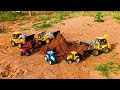 🚜 Toy Tractor | JCB | Loading Sand Challenge | Video | INDIAN BK TOYS 
