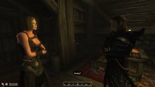 Oblivion NPC conversation but with Skyrim Voices