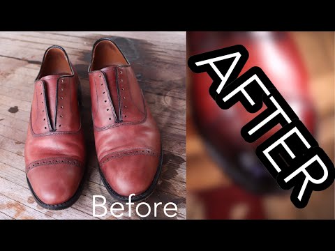 EXTREME MAKEOVER SCARPA! Patina & Dye Tutorial- Allen Edmonds Fifth Avenues