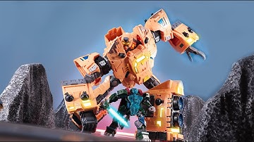 Take the sword in the ARK！Transformers stop motion Thunderhowl VS Shockwave army.