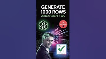 From 0 to 1000 Rows in 1 Minute with ChatGPT & SQL 💥
