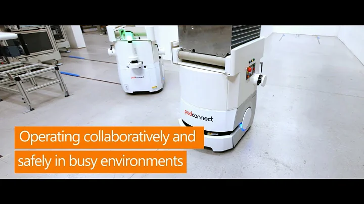 AIVs Working Collaboratively with Bespoke Automation | Mechatronic Solutions & Robopod®