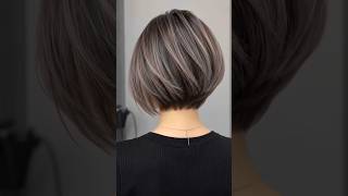 Short bob hairstyle for thin hair#bobhaircut #balayage #hair #hairstyle#shorts #millingtools